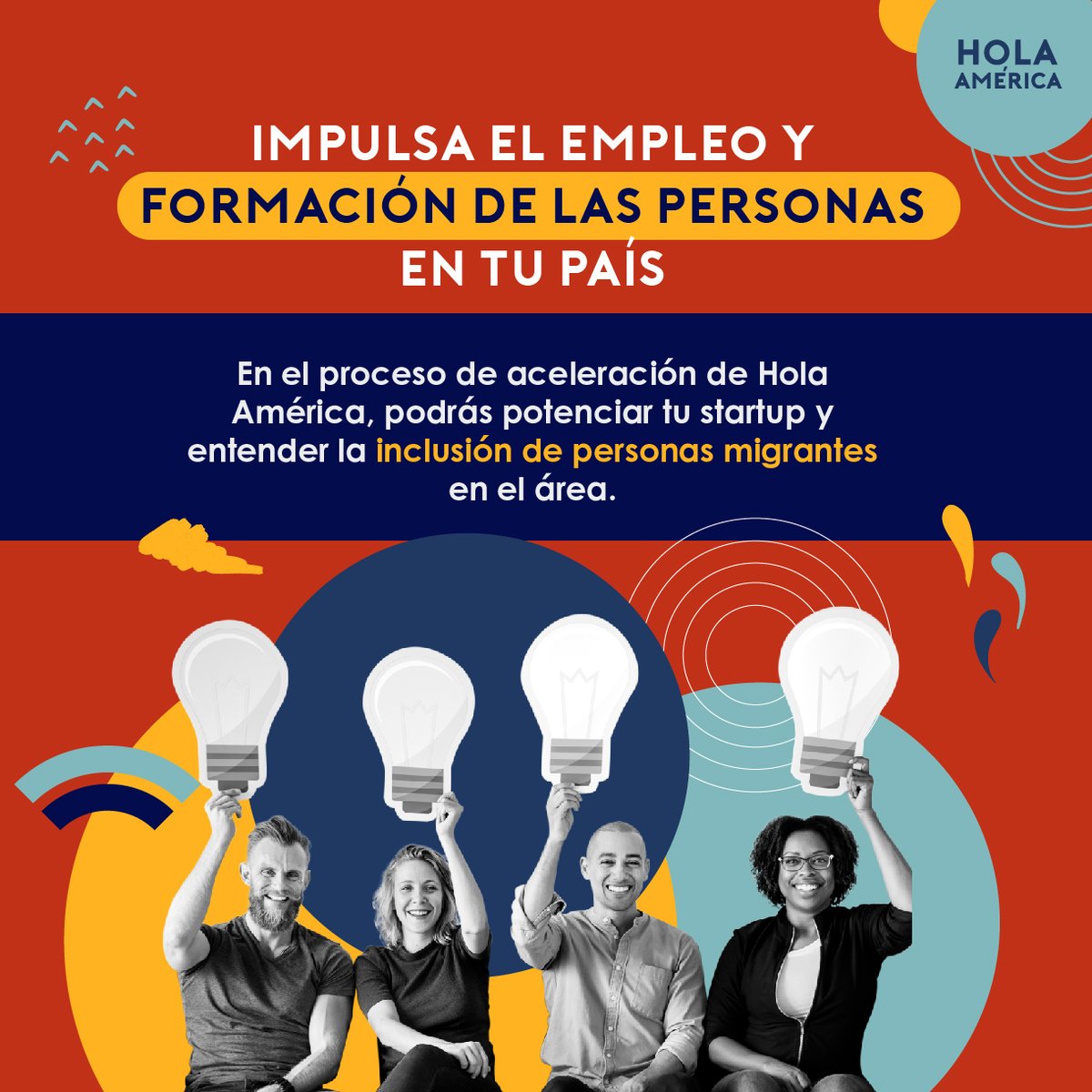 INICIAemprender's tweet image. En alianza con Hola America te invitamos a ser parte de su proceso de aceleración 2023 junto a @AshokaConoSur  @2811platform . ¡Tenés hasta el 14 de mayo para postularte! 👉lnkd.in/e9c7abkg