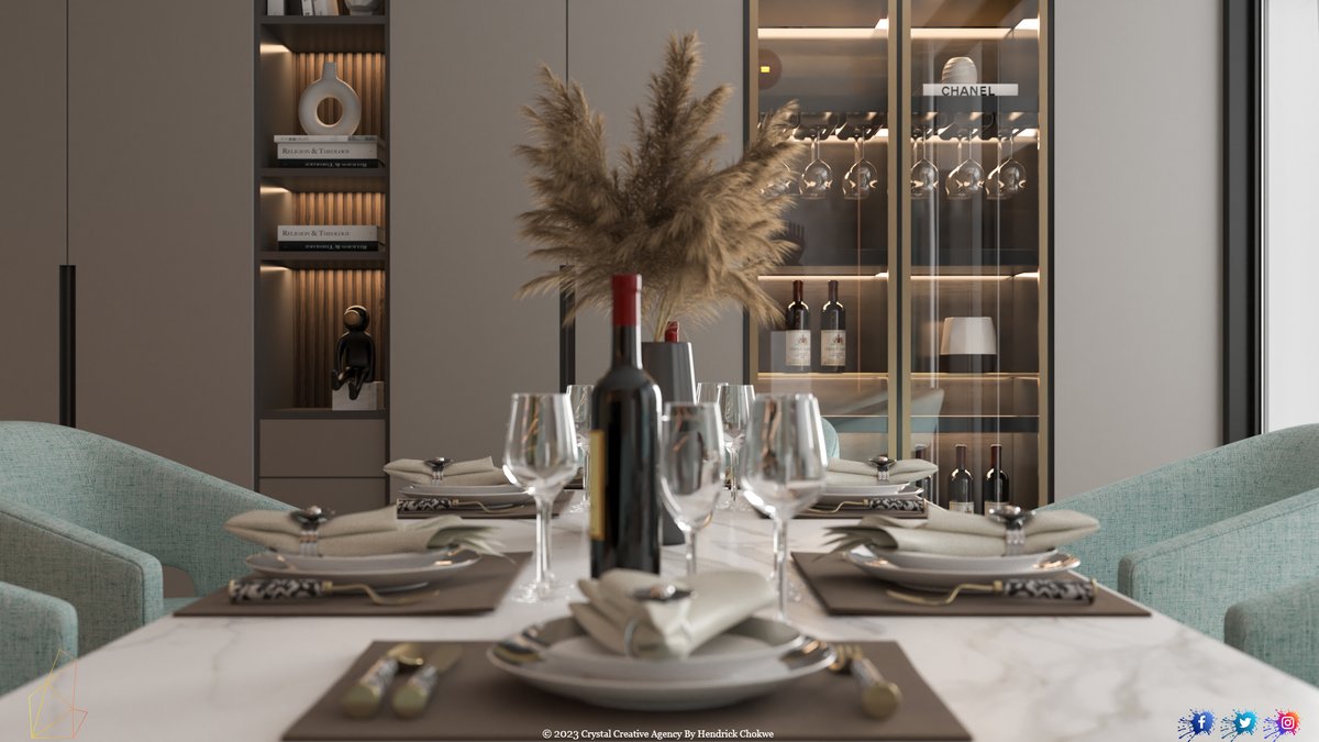CrystalCreativ_'s tweet photo. The dining room is one of the important spaces that should be of attraction and special elements, so wait no more consult our expert designers.

#interiordesign #interiorstyling #interiordecor #interiorinspiration #luxuryhomes #homesweethome #interiorarchitecture #diningroom https://t.co/6ymVNNrtwY