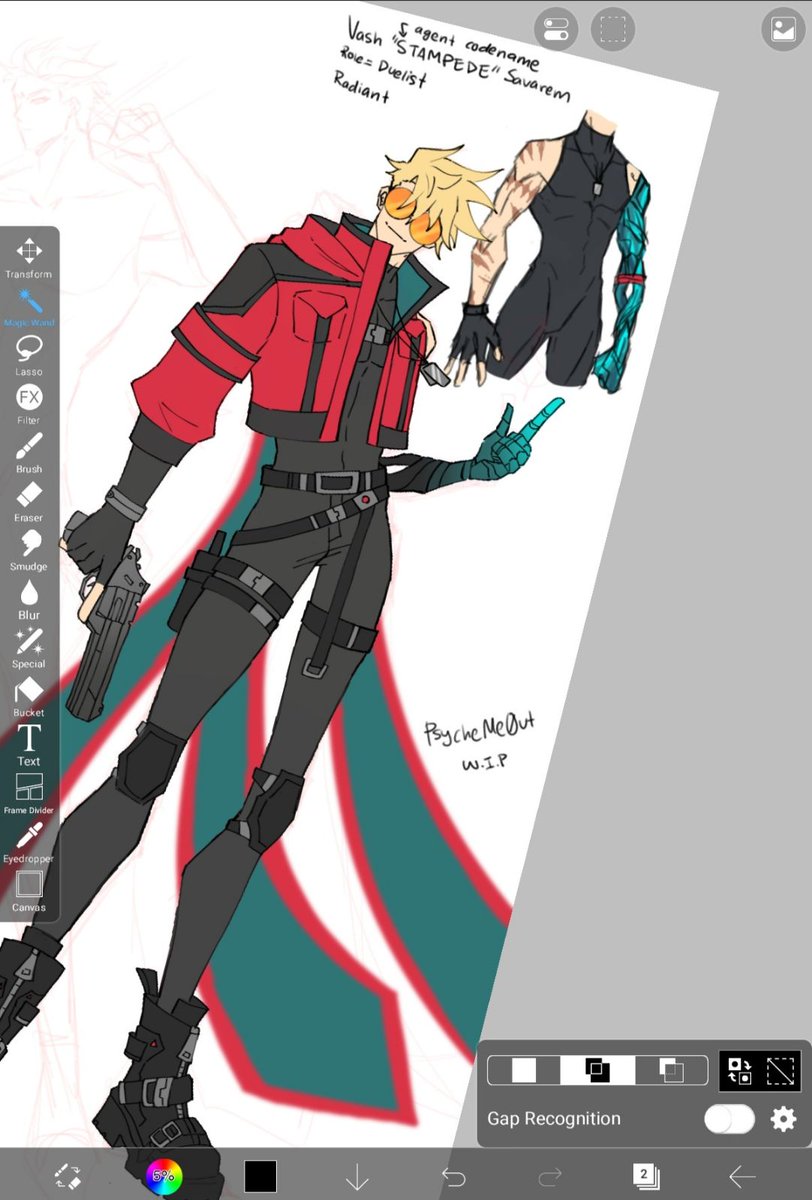 PsycheMe0ut's tweet photo. at war with myself right now. Not sure if I wanna drop this design because I kinda like it but in the same time I have a diff idea UGHH if I do end up liking the other idea more I'll just repurpose this design for something else ig..

yes this is VALORANT AU, don't mind me. https://t.co/OuOZHnyfQp
