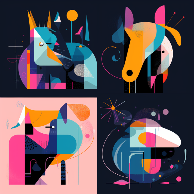 LeQuackOd's tweet image. Chromatic Animalia in Cubist Collage

#abstractart #abstractanimals #modernism
#vibrantcolors #cubism #minimalism #artcollage
#animalart #NFTCommunity #NFT 
#abstractobsession #artdaily #artcommunity #artlovers  #abstracts #digitalart #midjourney