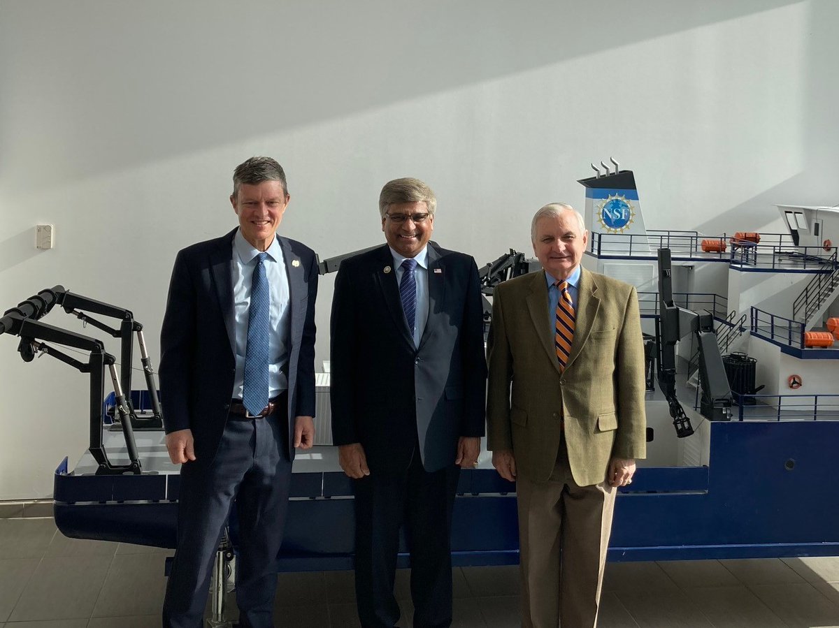 NSFDirector's tweet image. What a warm welcome by @universityofri President Marc B. Parlange.

Great to be here with @SenJackReed to learn about the bold, transformative approaches to STEM education training, and meet with the @NSF-supported students, researchers and faculty.