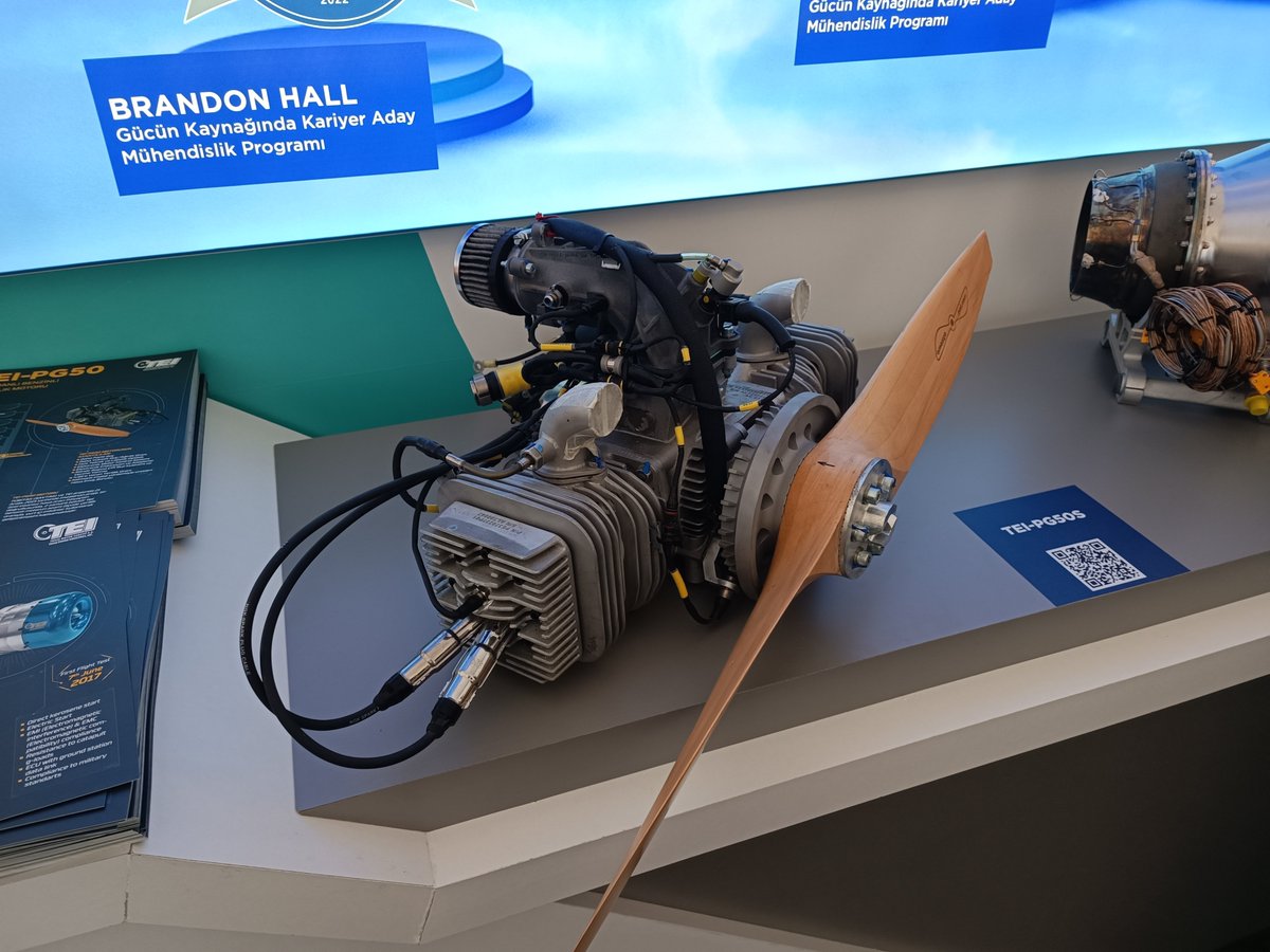 techsoftglobal's tweet image. TEI TUSAS Turbo Jet motorlar ve TEI PG50s