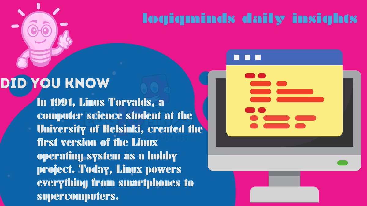 🤔Fantastic Friday fact 🤔

.
.
.
#CodingFacts #ProgrammingTrivia #DidYouKnowCoding #TechTrivia #CodeLanguage #CodingSkills #CodeFun #TechHistory #CodeFacts #LogIQmindsDailyInsights