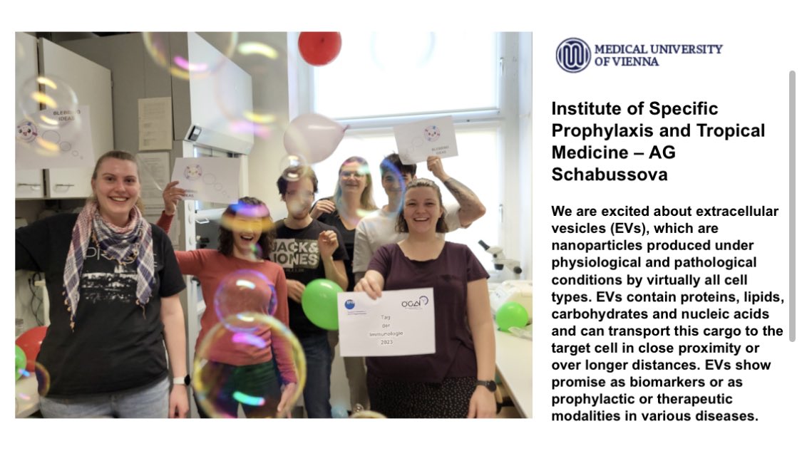 We hoped you enjoy our series of tweets on Austrian research labs celebrating #DayOfImmunology! 🥳

Finally, have a bubbly celebration tomorrow like the <a href="/IrmaSchabussova/">Irma</a> Lab <a href="/MedUni_Wien/">MedUni Wien</a> 🎈🎈🎈