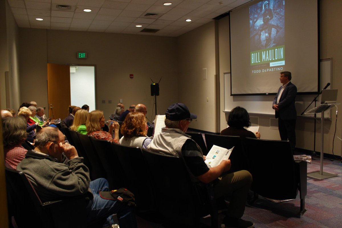 ASOMF's tweet image. Thank you to all who attended our Distinguished Speaker Series event with Todd DePastino last night- it was a full house! 

If you missed it, don't worry- we have more amazing events coming up! Click here to view them all: asomf.org/events/

#fayettevillenc #fortbraggnc