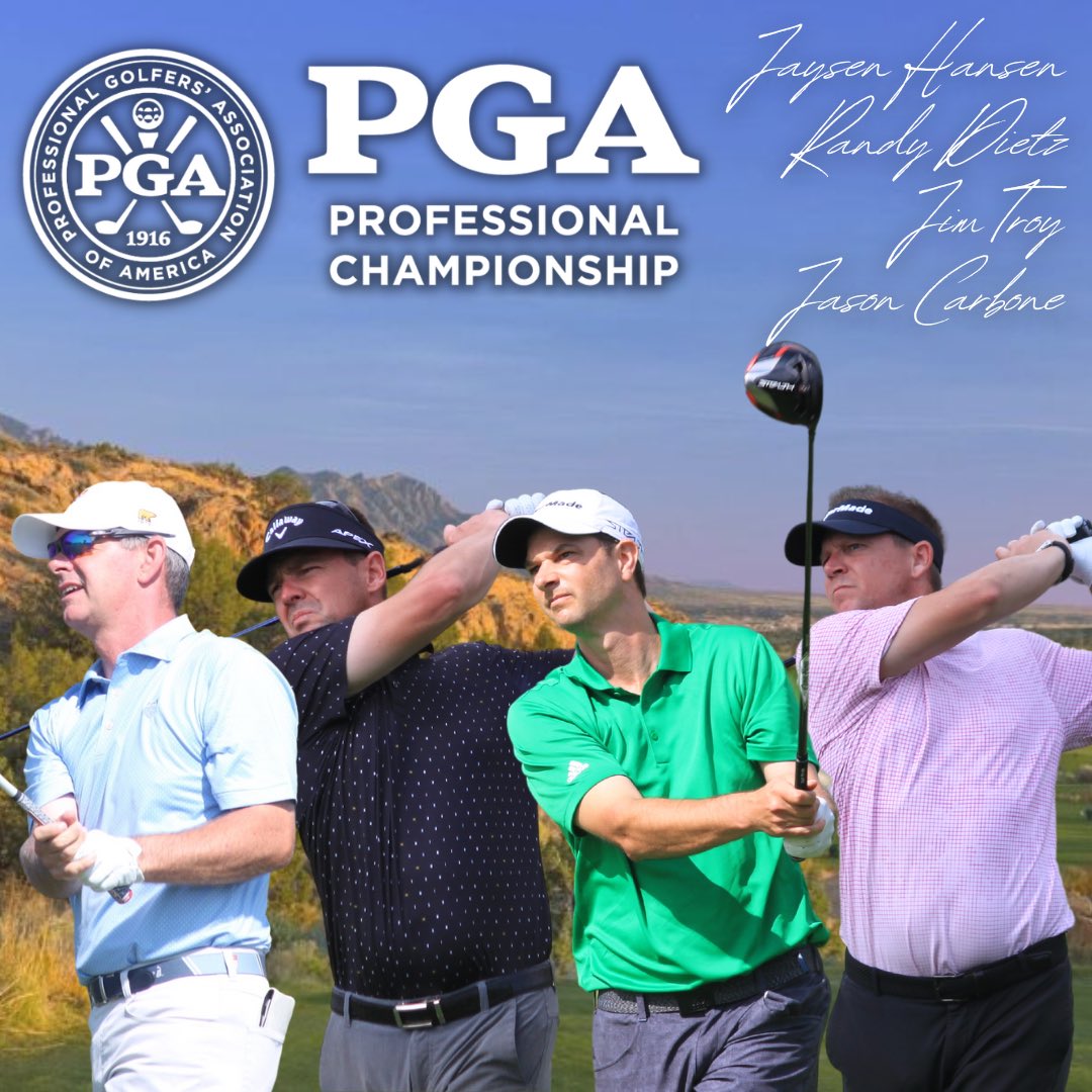 👀 on the🏆Best of luck to our PGA Professionals (Jaysen Hansen, Randy Dietz, Jim Troy, &amp; Jason Carbone) heading to New Mexico for the PGA Professional Championship!