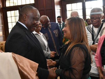 SAgovnews's tweet photo. Read | President Cyril Ramaphosa says this year’s National Orders represents the determination of humankind to rise above adversity, to persevere and to strive in pursuit of a better life and a better world https://t.co/GjjpyblX3w #NationalOrders https://t.co/UR7XgQrgGu