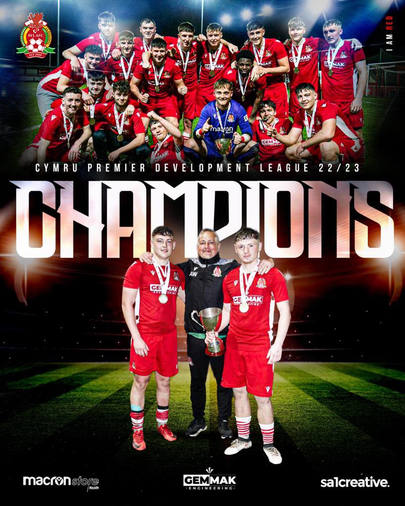 bflafc's tweet photo. CHAMPIONS
The dust has settled after last night, another win for the 19s consolidating top spot in the Cymru Premier Development League, congratulations from everyone at the club we are all proud🏆
#IAmRed #LeagueWinners #TheFerryWay https://t.co/xlVAflRZuY