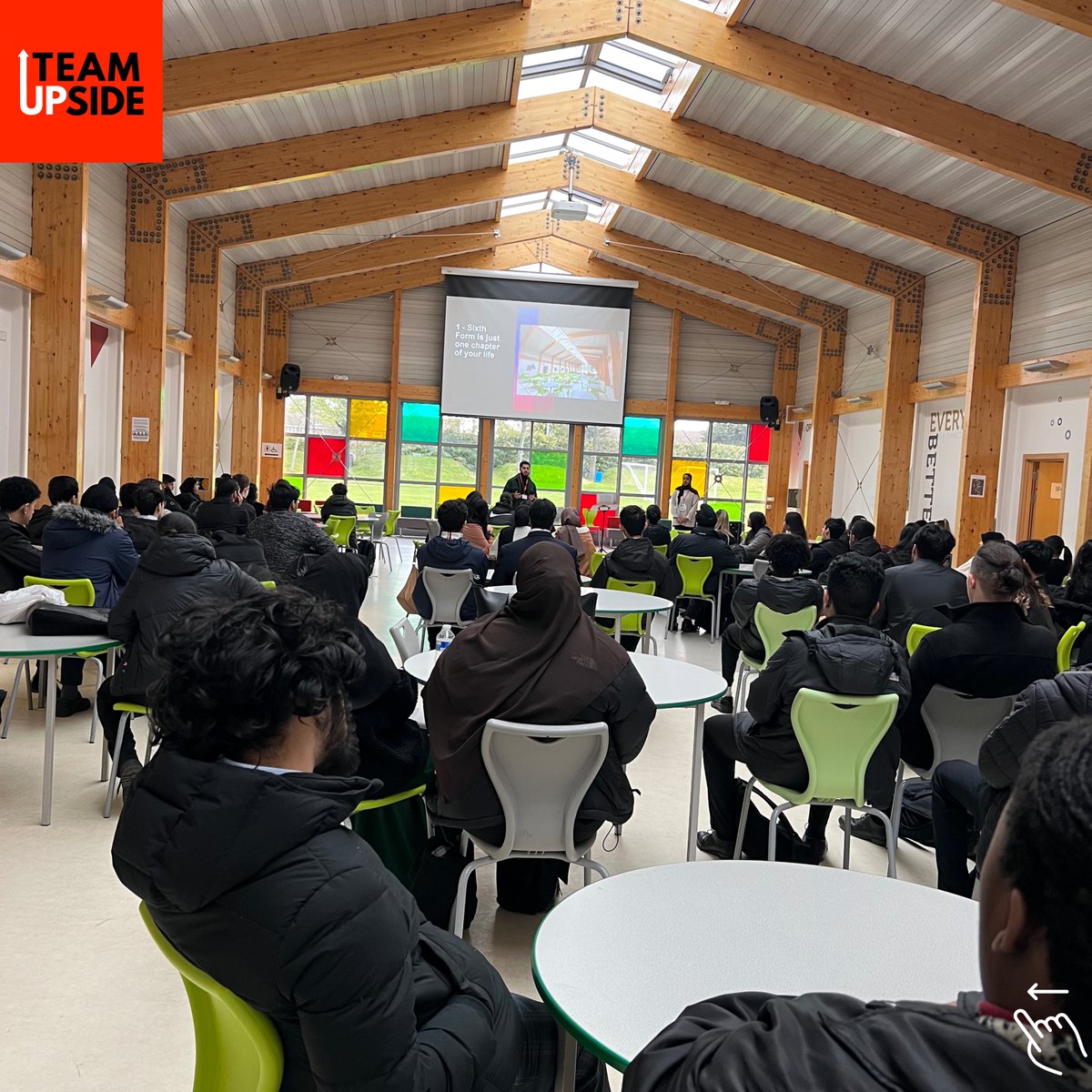 Team_UPside's tweet image. Team UPside delivered two assemblies to over 200 students at Lampton School and Nishkam School in West London🚀

We aim to visit as many secondary schools/sixth forms as possible🏫

To collaborate with Team UPside - email teamupside19@gmail.com✉️

#youth #education #UCAS #London