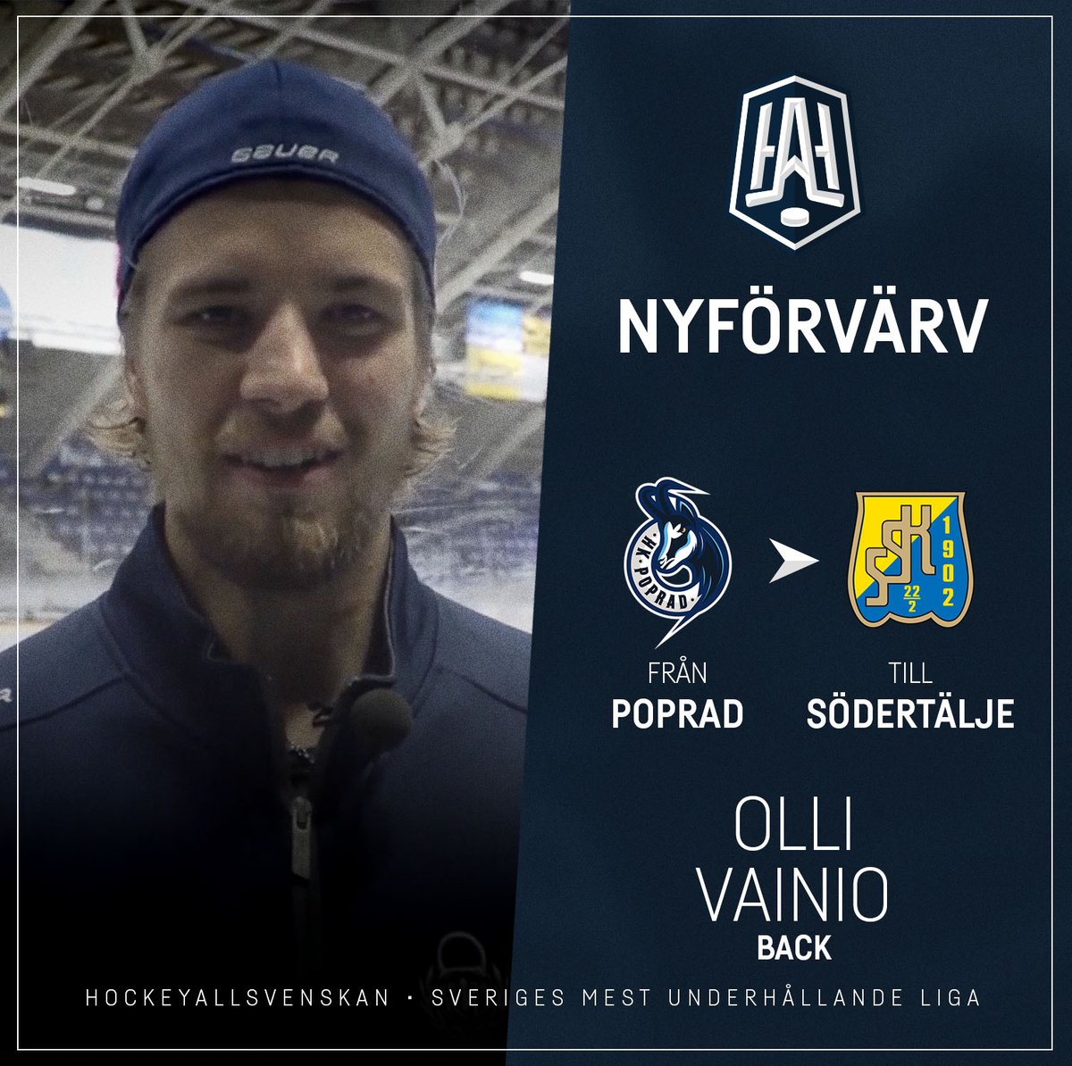 hockeyallsvensk's tweet image. "Tvåvägsback som gillar att spela fysiskt" - rutinerad finsk back klar för @SodertaljeSK: hockeyallsvenskan.se/newsfeed/drgca…
#twittpuck #hockeyallsvenskan #sverigesmestunderhållandeliga