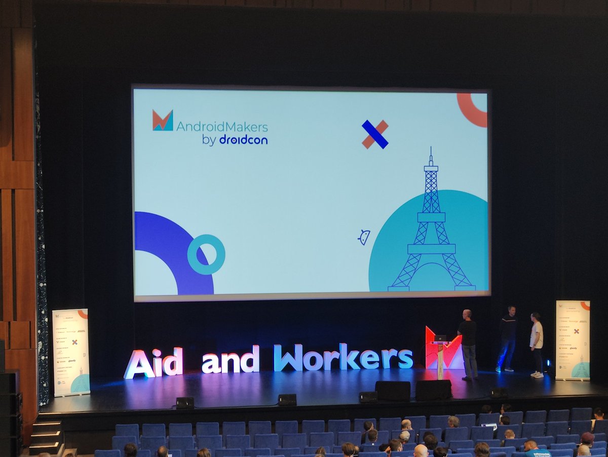 ohayomaria's tweet photo. #AMxDC23 a fresh new anagram of Android Makers for the traditional comedy talk ! 🎉 https://t.co/8ukNGGL7Pp