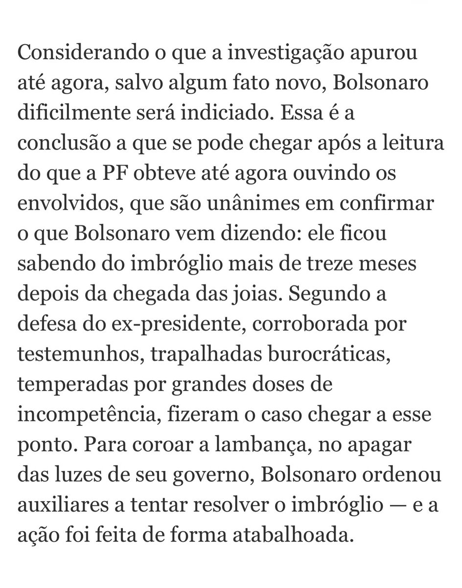 Caso das JÓIAS:
A VERDADE na edição de hoje da <a href="/VEJA/">VEJA</a> 
Meu agradecimento à Laísa e ao Sérgio que rapidamente compreenderam o óbvio, enquanto outros criam, inventam, distorcem e mentem. 
A VERDADE vence, SEMPRE.