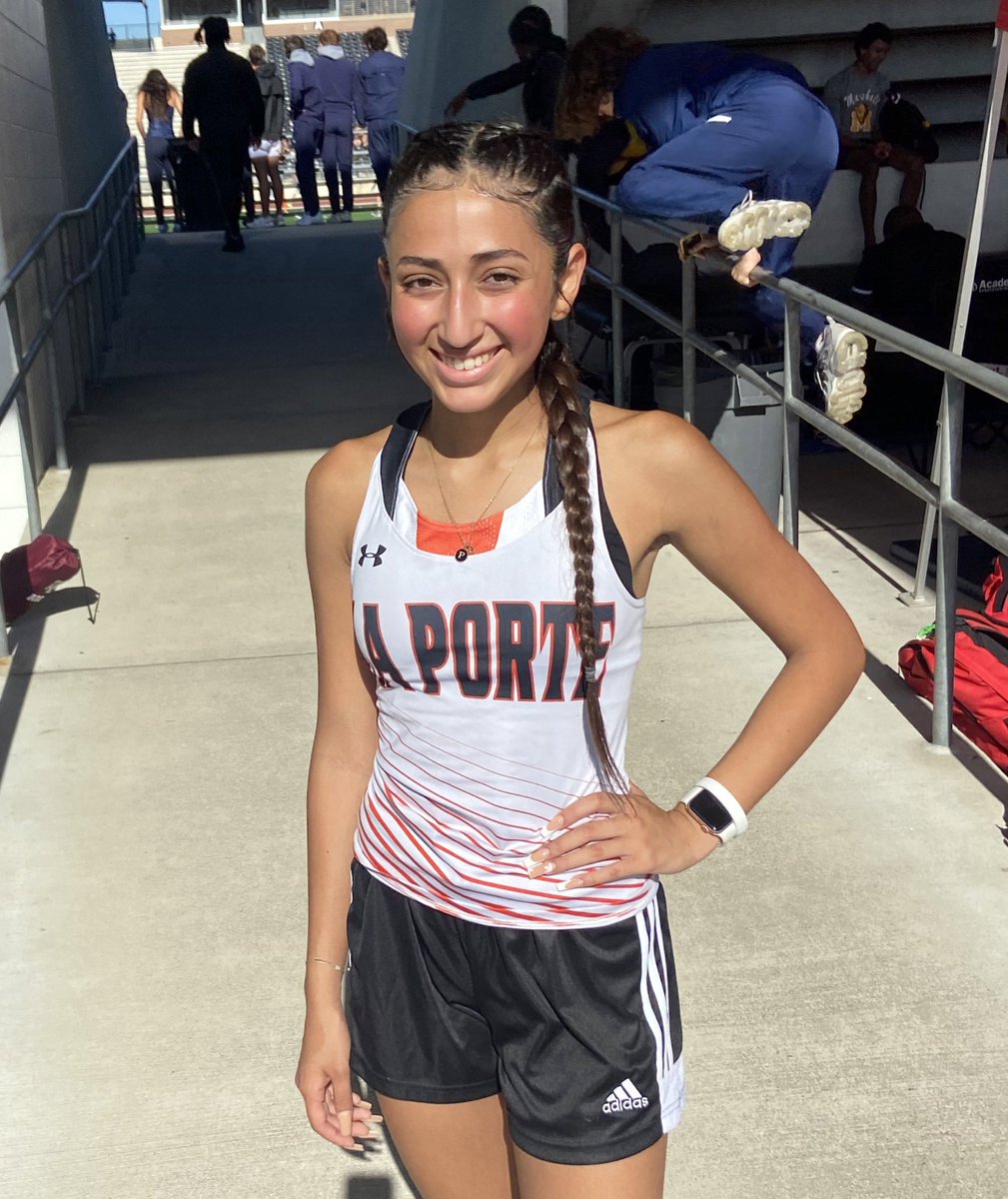 LaPorteRunning's tweet photo. Penny finished a strong 2 mile 12th in our region.  She went the distance with clear direction and commitment for a wonderful junior season of track. Way to run Penelope! #ChooseLP #Region3TrackandField https://t.co/E7E6s9048b