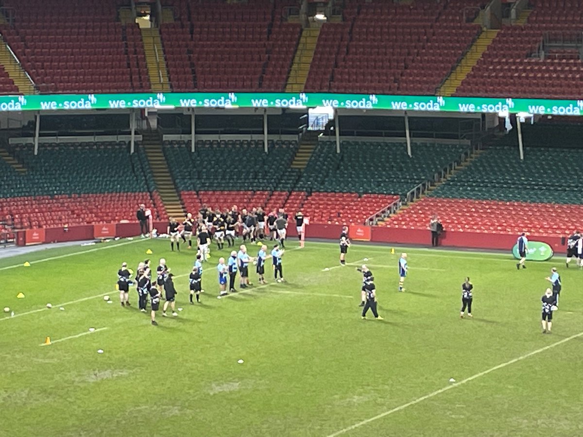 WRU_Community's tweet photo. What a day!!! #RTP23 #RTPInclusionDay a HUGE success! So many incredible teams playing on our iconic pitch #WalkingRugby #VeteransRugby #MixedAbilityRugby #VIRugby #RugbyForAll #WeAreWelshRugby https://t.co/YceBJ1fgg8