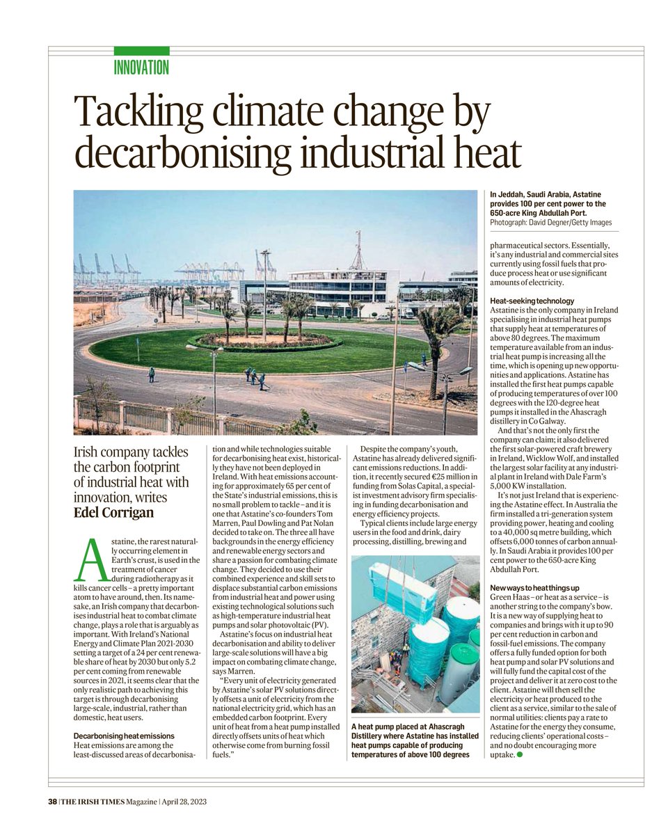Check out Astatine's feature in today’s Sustainable Ireland Special Report by the Irish Times!
