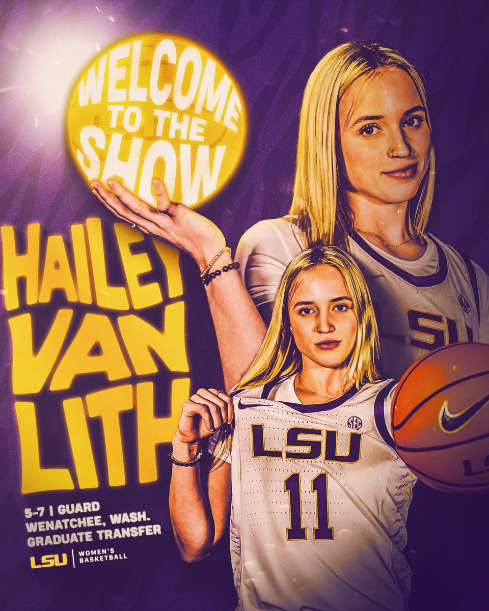 LSUwbkb's tweet photo. Hailey Van Lith has signed to play basketball at LSU!

The top rated player in this year’s portal is coming to Baton Rouge.

📄 https://t.co/wgNa0OvliI https://t.co/64F0Kf877L