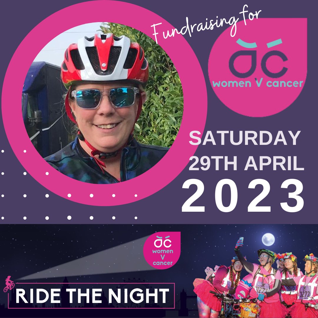 StEdmundsSCH's tweet photo. Miss Aslett will be taking part in the Women V Cancer 100km night ride around London. 
If you want to donate please follow the link. Any and all donations to this wonderful cause will be gratefully received.
https://t.co/5Uorocp9xA .

You've got this!

#womenvcancer #fundraising https://t.co/oo3Mt9yByV