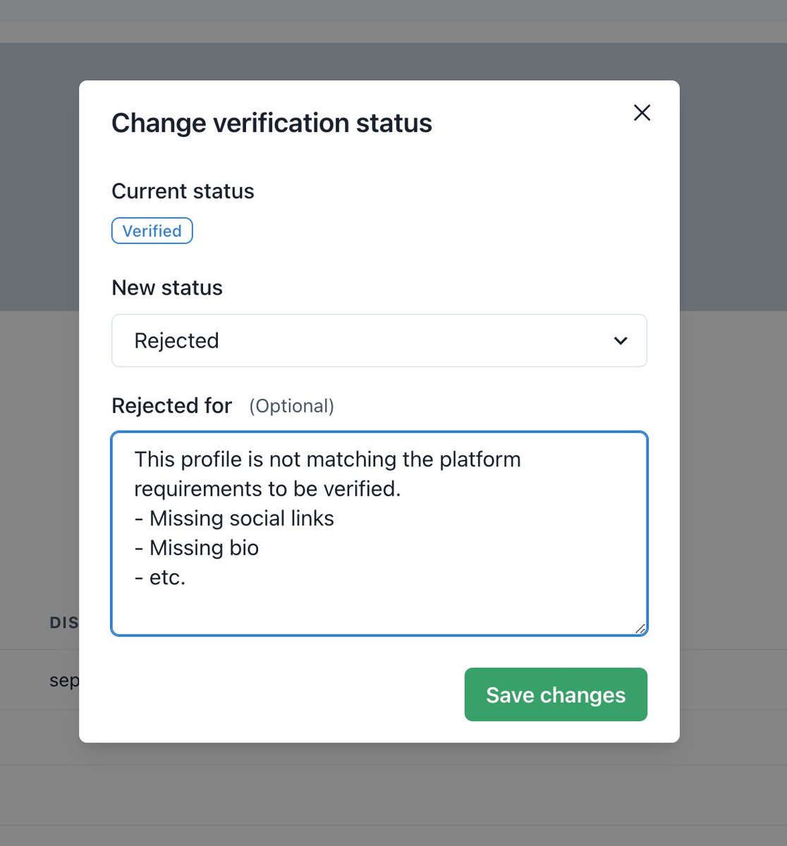 antho1404's tweet image. 🆔 3/8: Introducing the enhanced User Status & Verification System! We've redesigned it for more flexibility & context. You can now set a user's status as unverified, verified, or rejected, and add internal notes. 🔍 #Liteflow #UserVerification