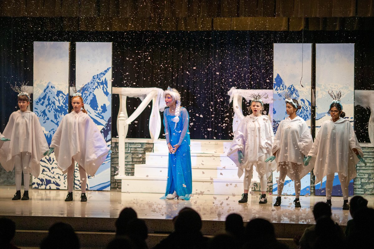 bpbroncos's tweet photo. Fabulous performance by our Drama Club on this last day of April.  Boulan is definitely “Frozen” today! https://t.co/rYXI4hOccE