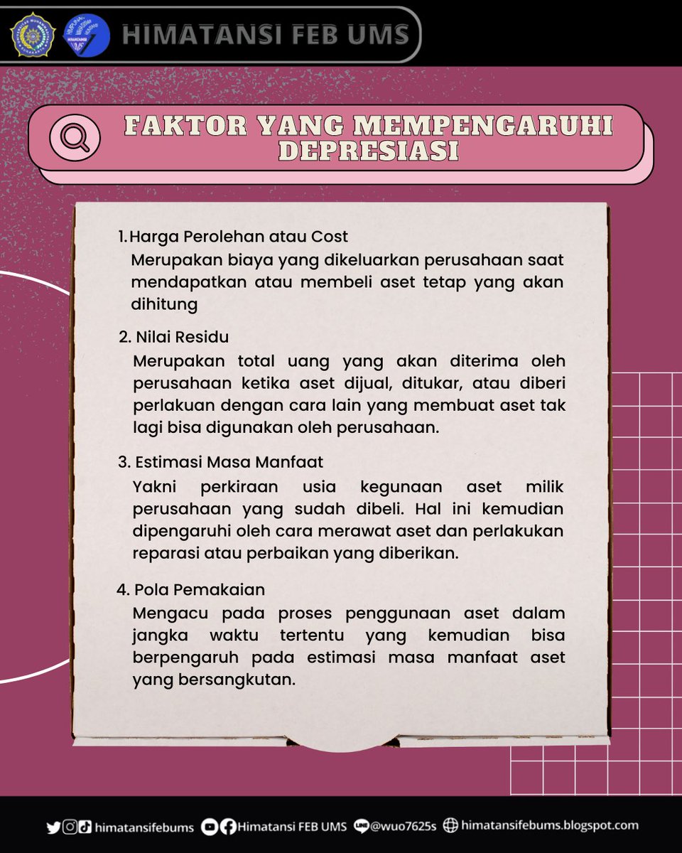 himatansiFEBUMS's tweet image. [JAKUN]
Jelajah Akuntansi #chapter19

Haloo Sahabat HIMATANSI 👋🏻
Jakun kembali hadir untuk menyapa kalian niih

Jakun kali ini membahas mengenai Depresiasi (Penyusutan) nih. Simak untuk penjelasan lengkapnya! 💫

#HIMATANSI
#SmartInAccounting
#SmartInLife
#JakunChapter19