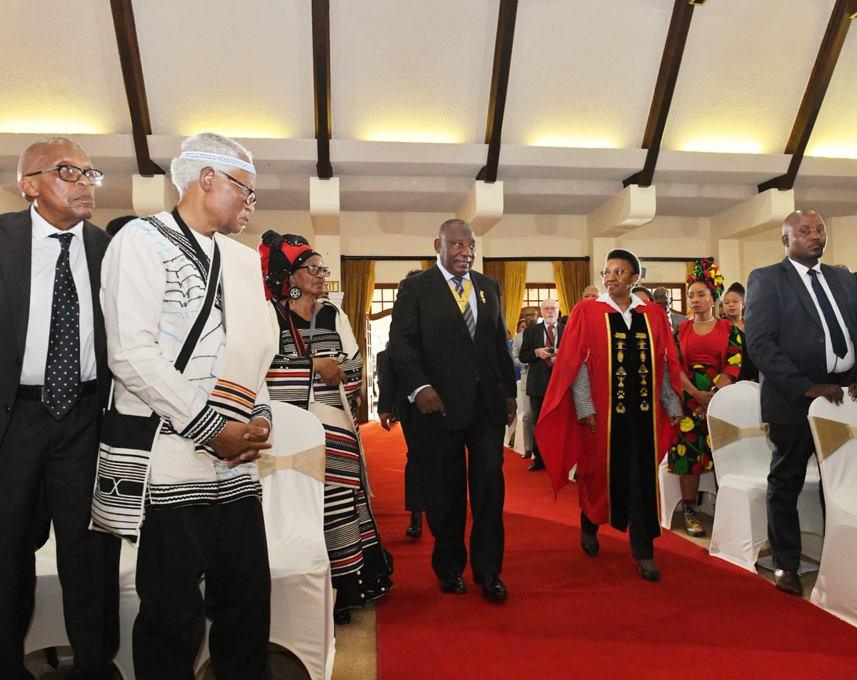 SAgovnews's tweet photo. Read | President Cyril Ramaphosa says this year’s National Orders represents the determination of humankind to rise above adversity, to persevere and to strive in pursuit of a better life and a better world https://t.co/GjjpyblX3w #NationalOrders https://t.co/UR7XgQrgGu