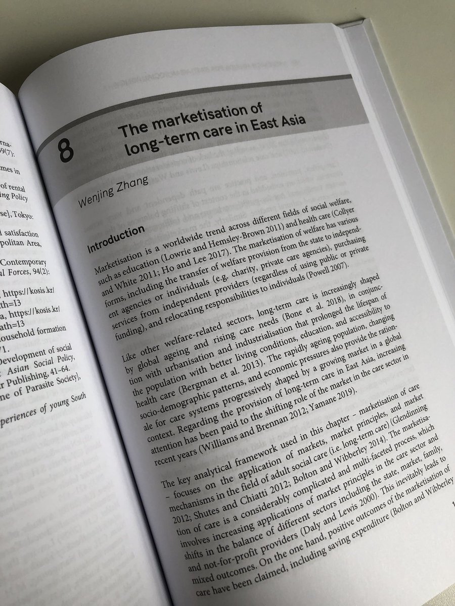 Happy Friday read - newly published book: A Research Agenda for #EastAsian #SocialPolicy edited by @MisaIzuhara with one chapter from me 🫶 on the marketization of long-term care in East Asia.