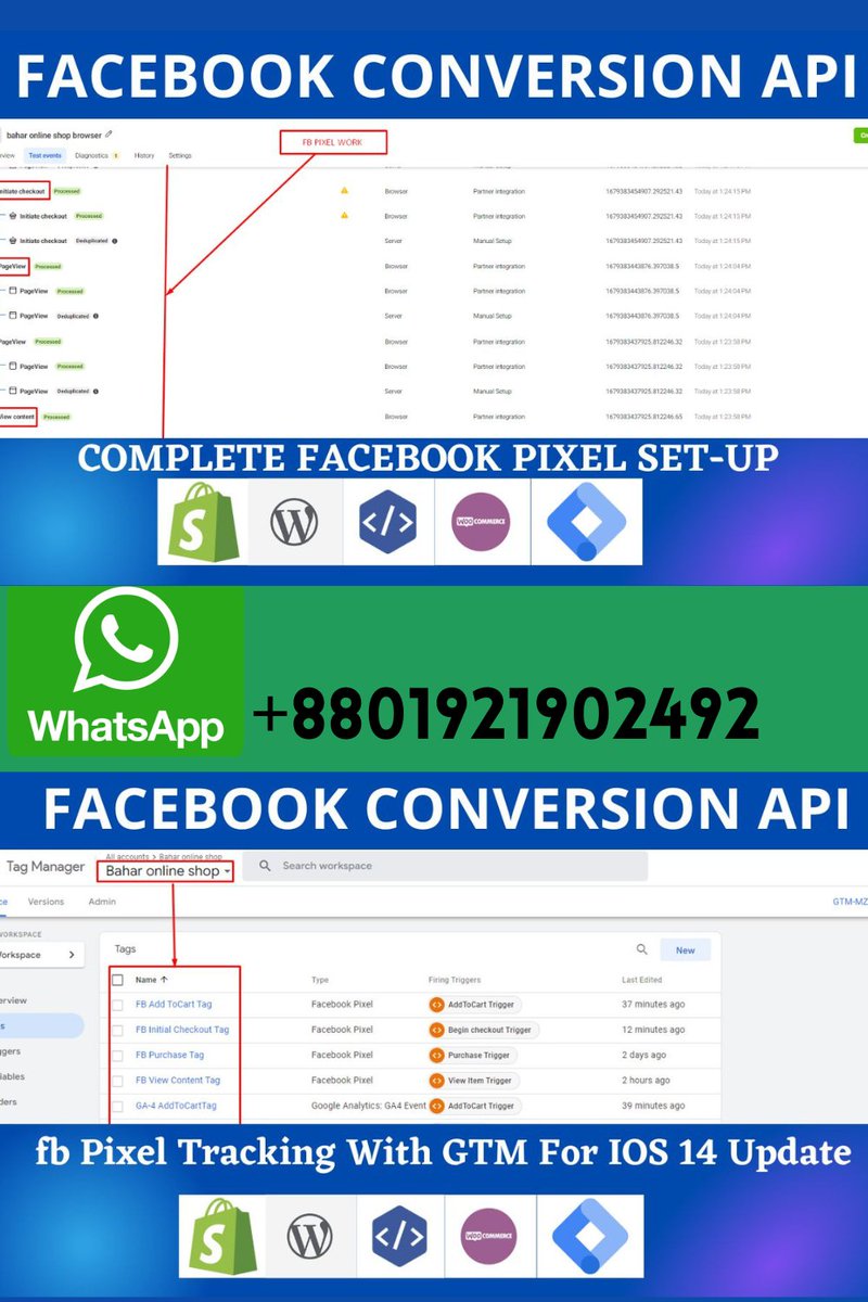 MDHISBULBAHAR22's tweet photo. I will setup shopify facebook conversion API and complete fb pixel setup with GTM.

Hire me:
https://t.co/4UvkLKk4Q7

Whatsapp: +8801921902492

#facebookconversionapi #facebookconversionapiwithgtm #facebookpixel #facebookpixelsetup #ios14update #gtm https://t.co/VdWkt0DJwz