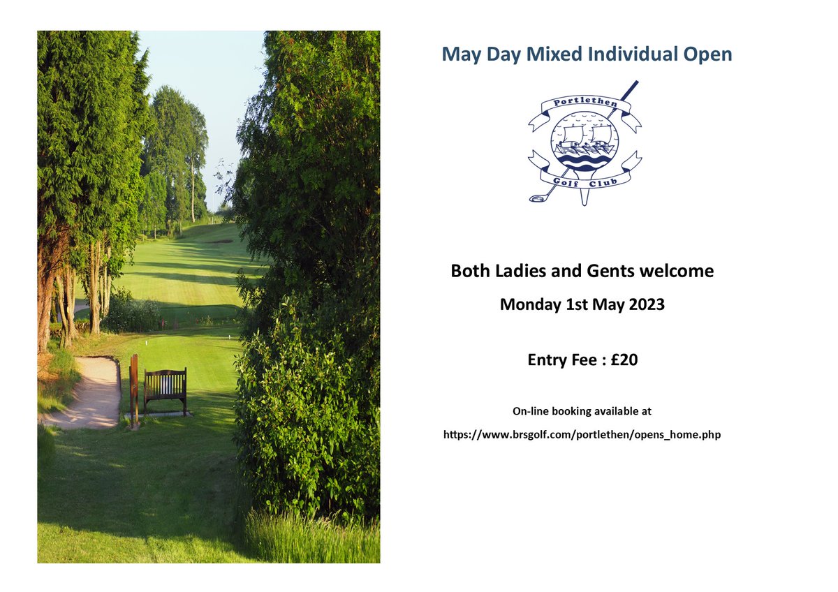 ⛳️May Day Open ⛳️

 Times still available for our Open on Monday.

brsgolf.com/portlethen/ope…