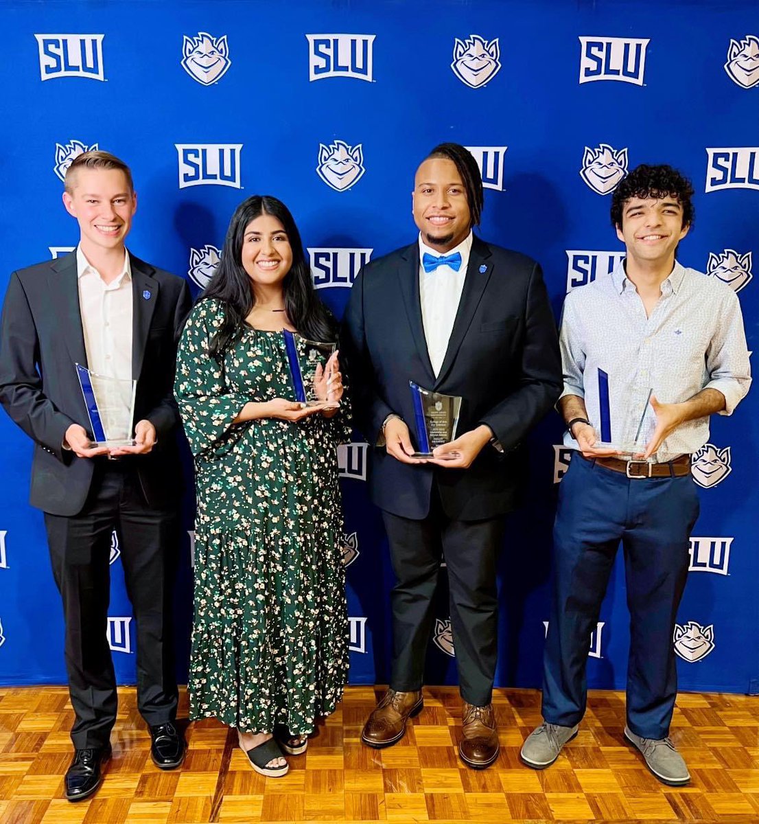 I am honored and humbled to have been inducted into the @SLU_Official Hall of Fame alongside @DarrenManion, Zahva Naeem, and Antonio Donohue. As always, what a great day it is to be a Billiken! #God Bless, Roll Bills! ⚜️💙