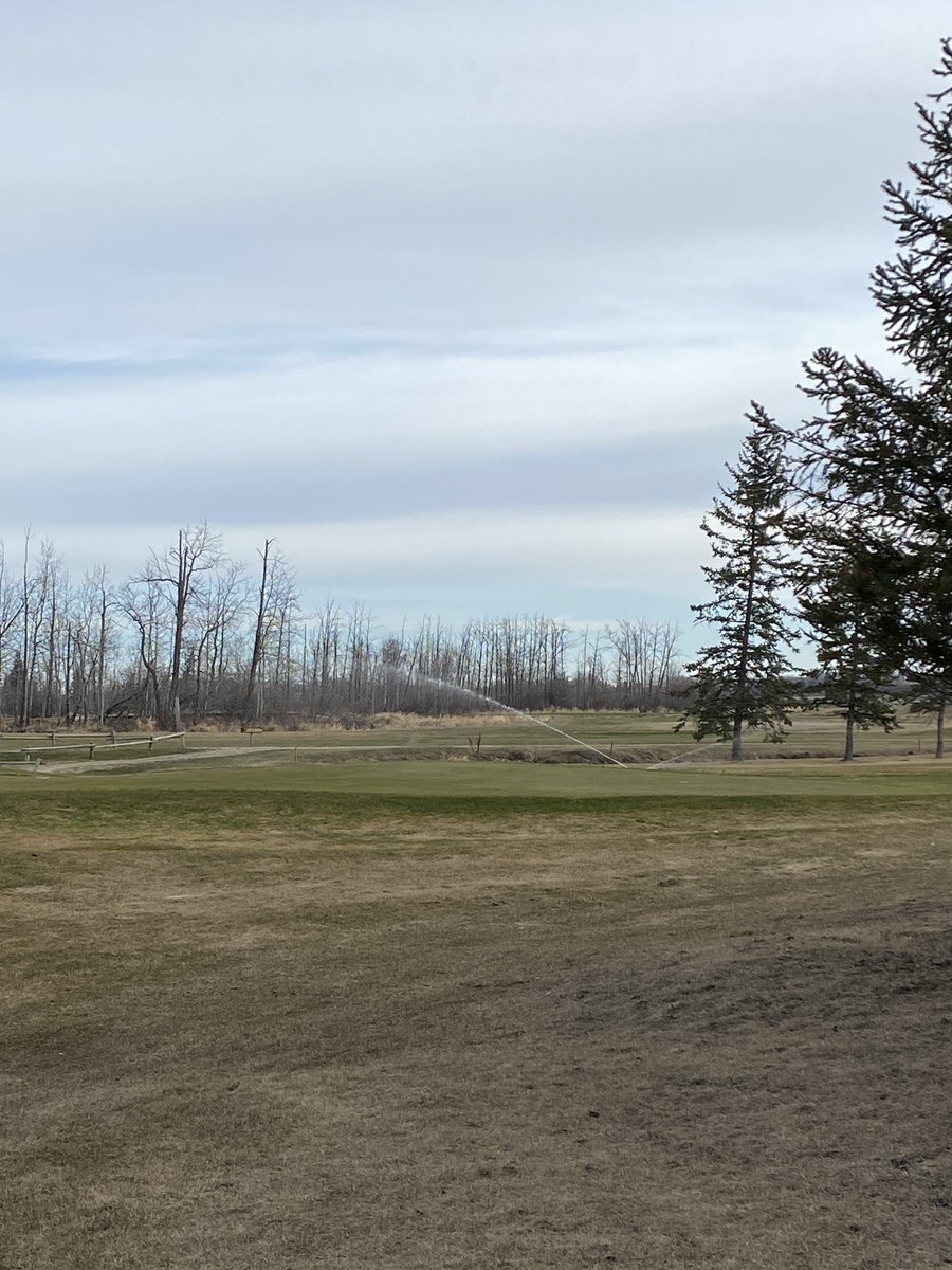 Irrigation system up and running due to expected high temps next week #nurserygolf