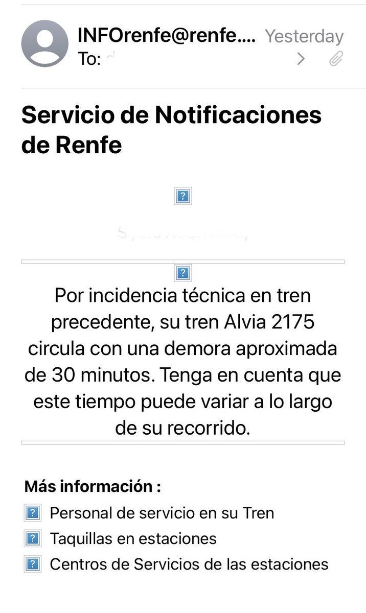 danielcasasanta's tweet photo. @Renfe Donde se solicita indemnización por Compromiso de Puntualidad de un tren que llegó 47 minutos tarde, no funciona la web… https://t.co/1ti06HAKiZ