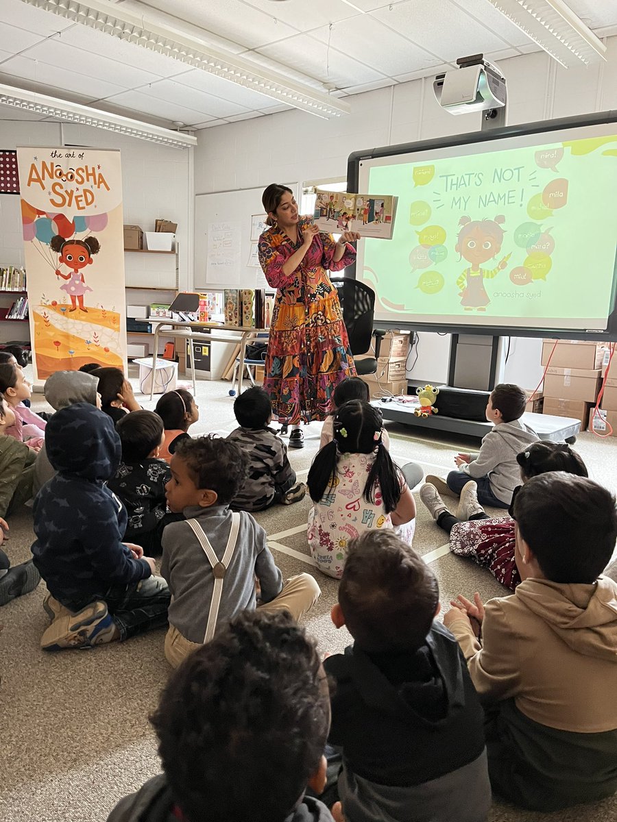 We are *SO* excited to welcome the wonderful author, Anoosha Syed, at @TDSB_Grenoble today @foxville_art @ForestofReading @TDSBLibrary #tdsb