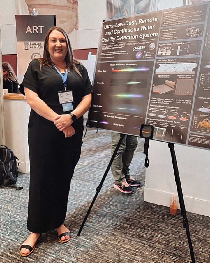 Congratulations to Liza White (admitted Fall 2022 in Biomedical Engineering) for getting an award during the 2023 University of Maine Student Symposium (UMSS) for her research, “Ultra-Low-Cost, Remote, and Continuous Water Quality Detection System,” advised by Dr. Caitlin Howell.
