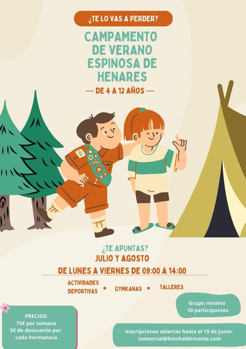***🚸 CAMPAMENTO URBANO 🔵***
¡Ya está aquí el  campamento urbano de #verano! ☀️🎶
Aún falta bastante, pero sois muchos los que ya nos habéis preguntado, así que aquí está.
Una propuesta para niñ<a href="/s/">『S』</a> de 4 a 12 años, llena de(...)
+info: bmvl.es/919871