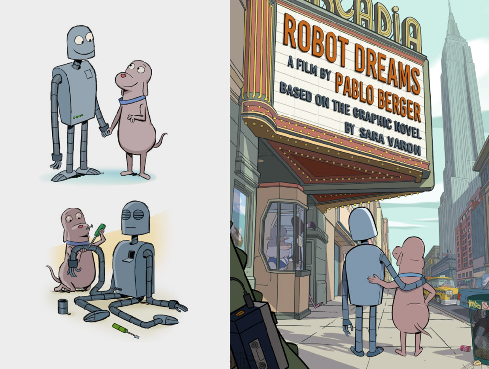 Catsuka 💙 on Twitter: ""Robot Dreams" (Spain/France), selected at #AnnecyFestival, is the 1st animated feature directed by Pablo Berger (who made live action movies before). Based on the comic book by
