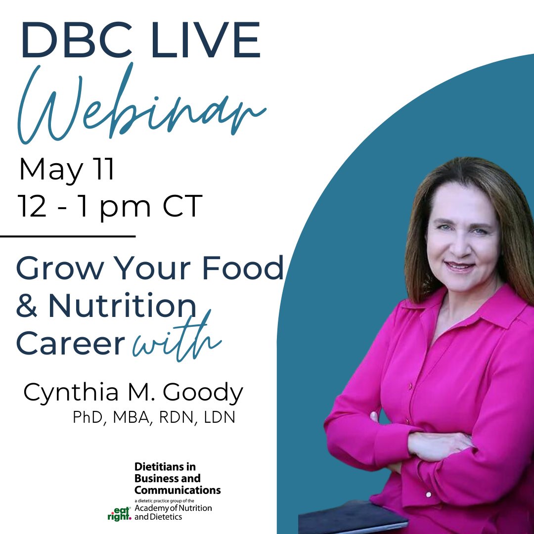 REGISTER TODAY!  FREE WEBINAR FOR DBC MEMBERS

For more details and to register...

eatrightstore.org/dpg-and-mig-pr…

CPEU: 1