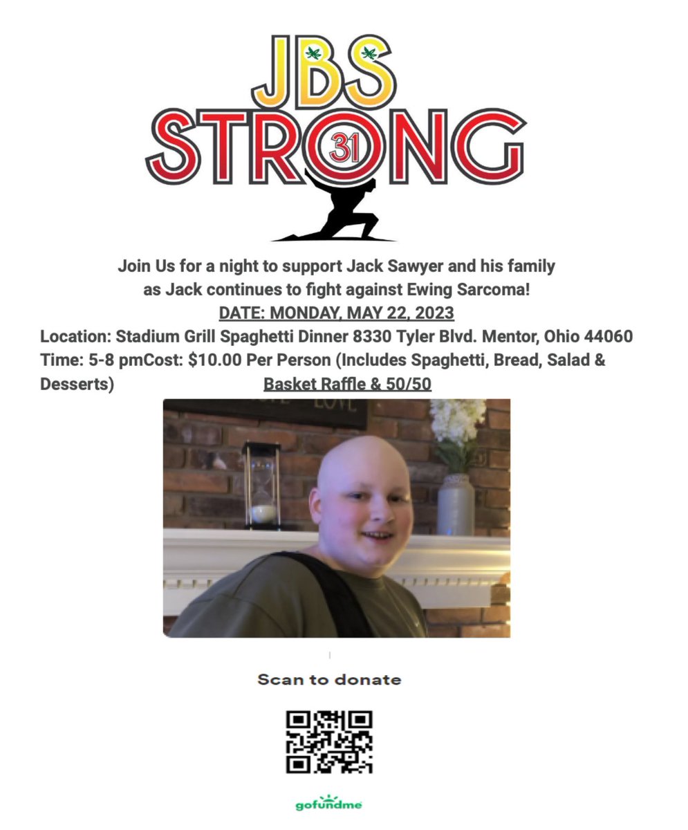 Please consider helping a fellow Cardinal Family. We are all in this together. Our thoughts and prayers are with you, Jack! <a href="/MentorHigh/">Mentor High School</a> <a href="/MentorAthletics/">MentorAthletics</a> <a href="/PrincipalCrowe/">Jason Crowe</a> #OnceACard #JBSStrong