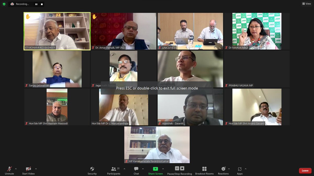 MPsforkids's tweet photo. We witnessed enthusiastic participation of 31 Hon'ble MPs  in the Virtual Roundtable Conference  on 'Findings of the State of World's Children Report  2023- For Every Child, Vaccination' Organized by PGC. We thank you for your constant support and guidance. 
#BuildBackImmunity https://t.co/1eZHyfFHF2