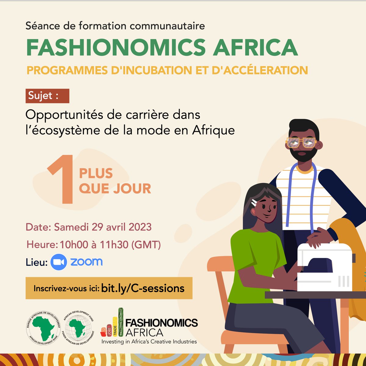 In 24 hours, we will be hosting the first community training session for the general public.

Here’s what to expect at the community training session tomorrow:

- Meet and form new connections with thousands of fashion entrepreneurs from all over Africa.
(1)