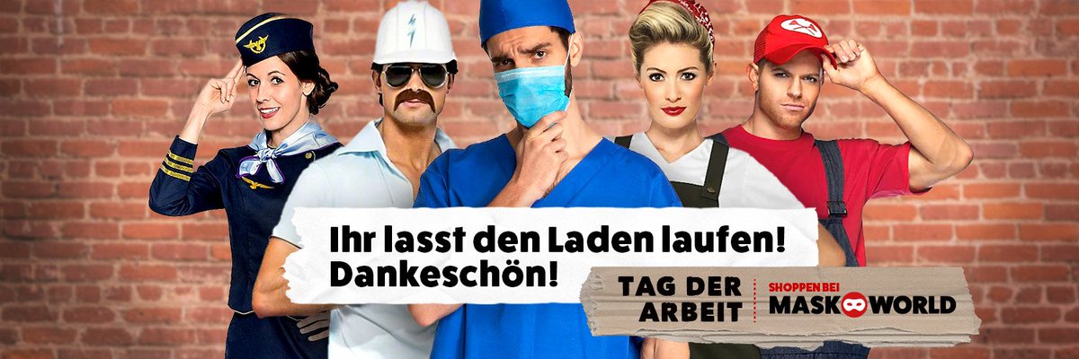 maskworld's tweet photo. Genießt euren Feiertag, ihr habt ihn euch verdient! https://t.co/6S0wZd3c3z