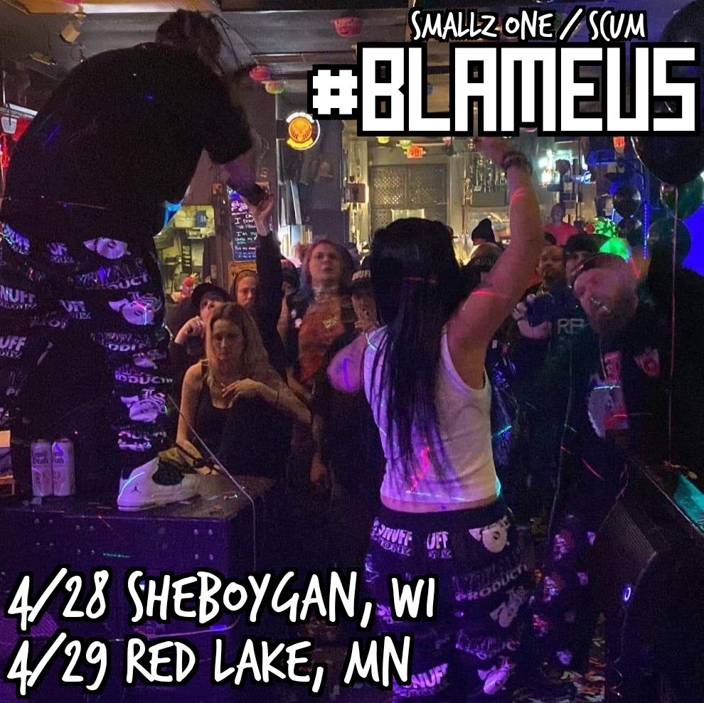 SCUMLSP's tweet photo. It's going down again tonight...are YOU ready to get your eardrums snuffed?!!
#LSP #BlameUs #smallzone #scum #razor #recklessintent #teamsnuff #liveinwisconsin #liveinminnesota #horrorcore #unitedundergeound https://t.co/2IxWIeCAtv
