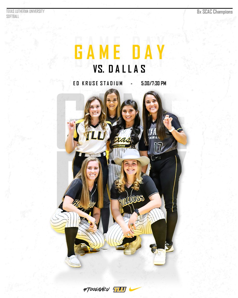 TLUsoftball's tweet photo. Back at 𝐨𝐮𝐫 𝐡𝐨𝐮𝐬𝐞 with eyes on a 🏆 

🆚: Dallas
⏰: 5:30/7:30 PM
🏟️: Ed Kruse Stadium
📍: Seguin, Texas
💻: https://t.co/evabGuEvGz
📊: https://t.co/2f0JS2tybU
📊: https://t.co/2o9HTLaLNa

#TooLiveU | #PupsUp https://t.co/CR0bn4YwhK