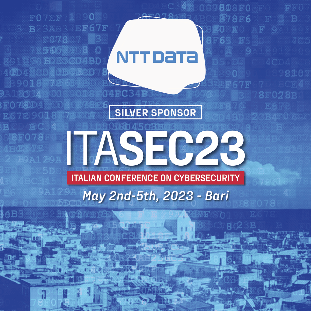 devid_v's tweet photo. RT @ITASEC_Conf: 📢 @NTTDATA_IT is a silver sponsor of ITASEC 2023, the 7th edition of the national IT cybersecurity conference organised by @cybersecnatlab will take place in Bari, from May 2nd to 5rd.

#ITASEC23 #ITASEC #cybersecurity

… https://t.co/JMaFvCPL3k