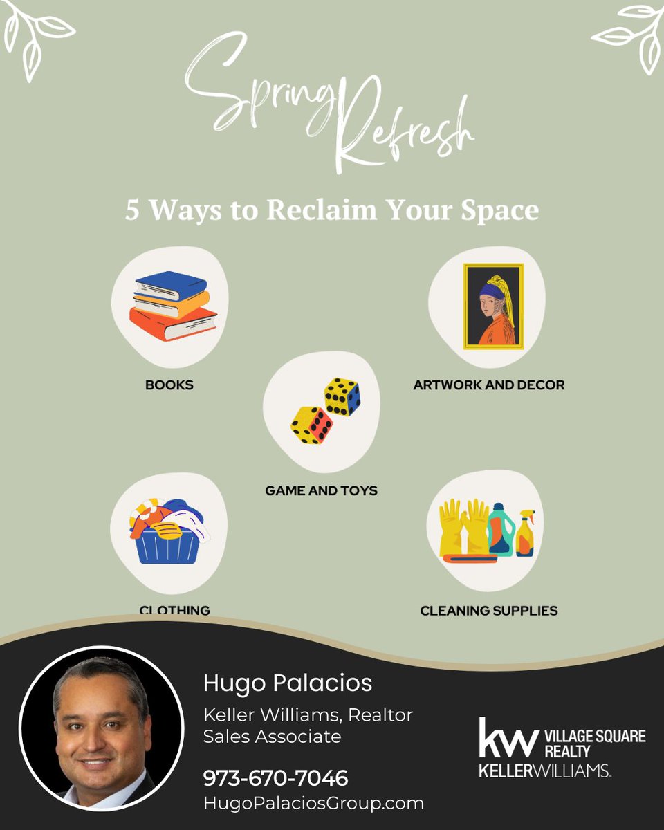 palacios_realty's tweet image. Here are some household items you can sort through to free up some space in your home:

👕 Clothes
📚 Books
🎲 Games and Toys
🎨 Artwork and Decor
🧹 Cleaning Supplies

Let's get started and make some room in our homes!

#springrefresh #reclaimyourspace #donate