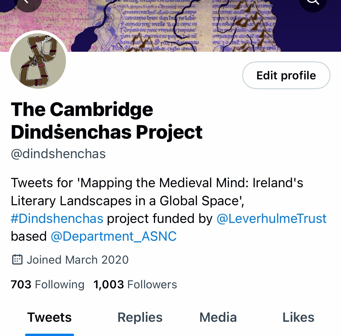 dindshenchas's tweet image. We’ve officially hit 1000 followers (and counting)! Thank you to those who already support our project, especially @LeverhulmeTrust and @Department_ASNC!!! For anyone interested in #placenames #dindshenchas #landscape history, give us a follow, and we’ll give you a story!
