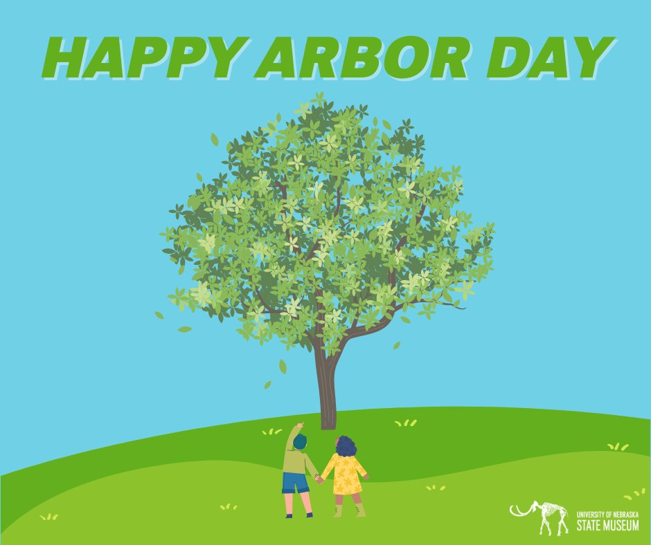 This #FossilFriday falls on #ArborDay! The first Arbor Day originated in Nebraska on April 10, 1972, with the help of Julius Sterling Morton, a newspaper editor in Nebraska City. The first Arbor Day was successful and became an official state holiday in 1885.