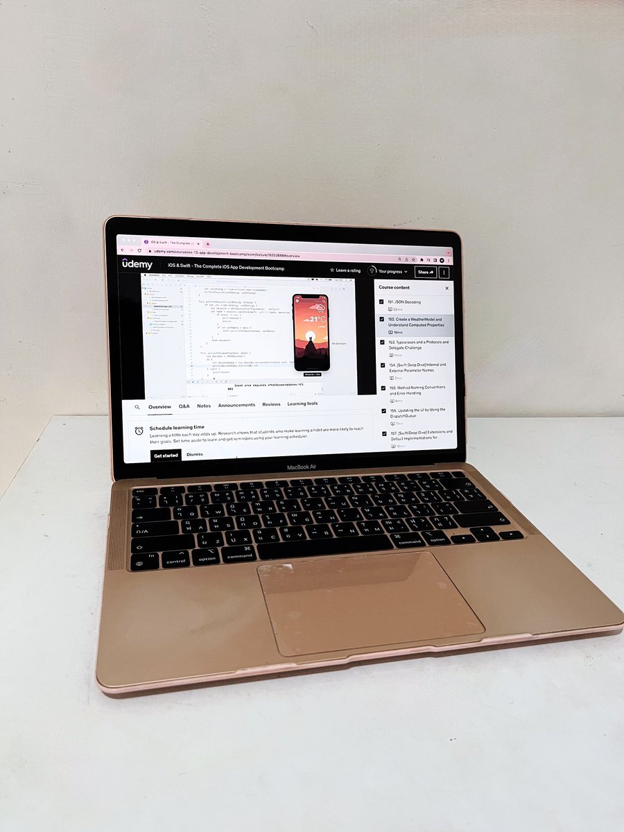 hmoo_ios's tweet image. ✅Day 30

Section 13 of Dr Angela Yu’s iOS development 

✔️Today I learnt :
-computed property 
-typealiases 
-protocols and delegate challenge 

#100DaysOfCode #100dayofswift #iosdev #100daysofcoding #xcode #angelayu #100DaysOfSwiftUI #iosdevelopers #udemy #swiftdeveloper