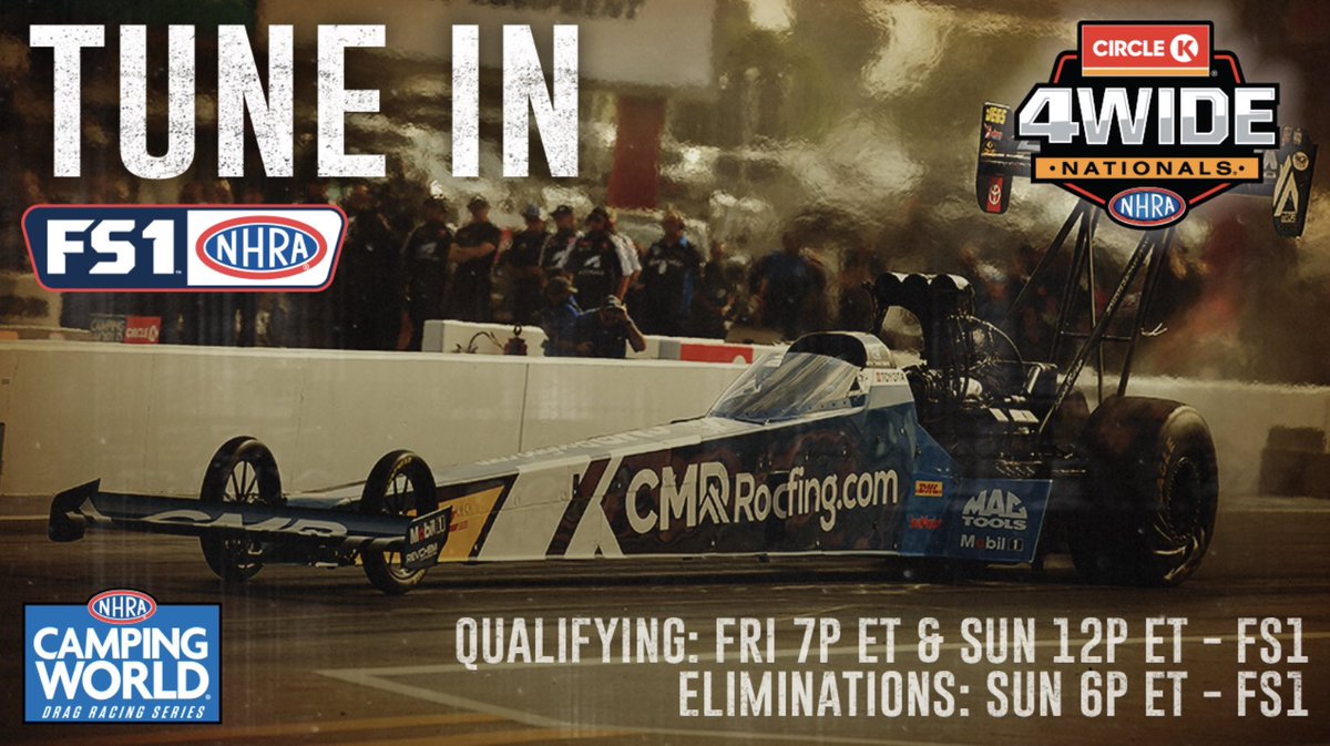 TeamKalitta's tweet photo. Another round of 4-wides coming up!
Tune in on #NHRAonFOX
@cmrroof | #WhenSpeedMatters https://t.co/BmTGVeaRLH