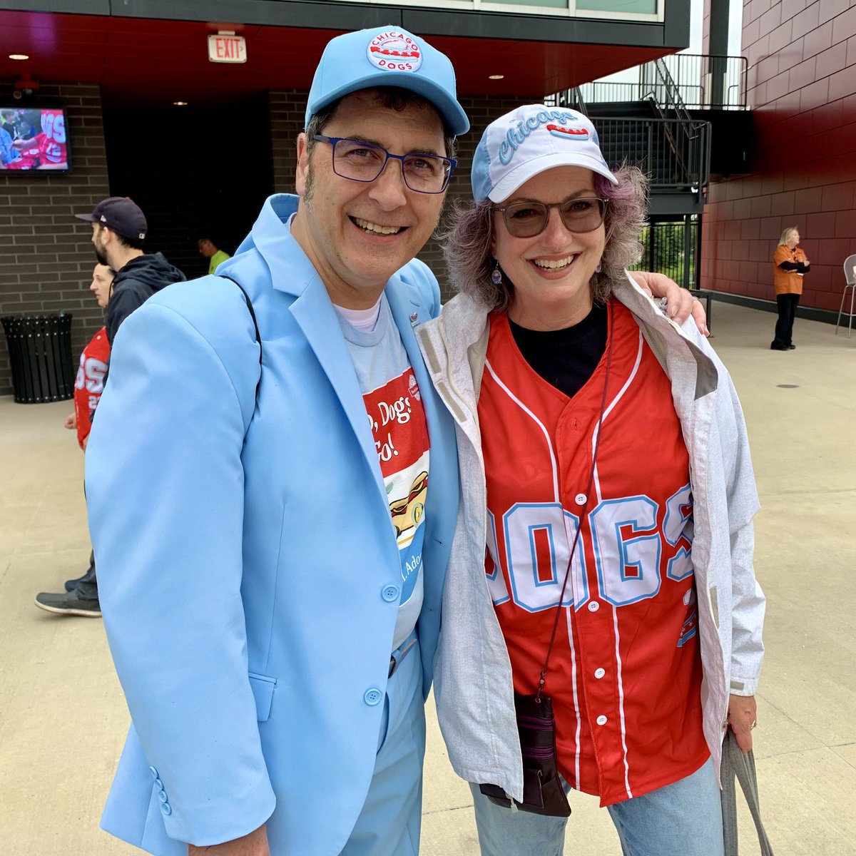chidogfool's tweet photo. @MaryCOMalley @TheChicagoDogs Finally got to meet Dogs superfan Mary Weber O’Malley! What a joy, looking forward more conversations and fun with you at Impact Field! 🩵🌭⚾️ https://t.co/kp5p3pfqcd