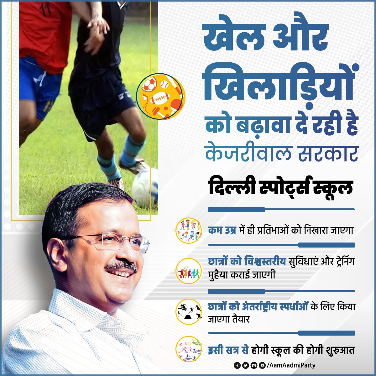 दिल्ली में खेल और खिलाड़ियों को बढ़ावा दे रही है <a href="/ArvindKejriwal/">Arvind Kejriwal</a> सरकार।